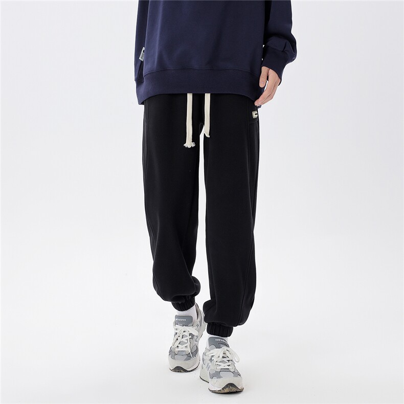 冬季休闲裤男加绒银狐绒D329-QM549-P65控88,男装卫衣,电商D329