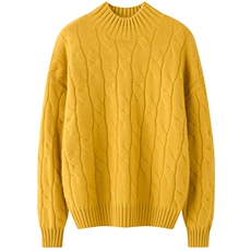 加厚半高领2024年新款秋冬季女式35%羊绒衫，女装羊绒衫，绒又羊绒