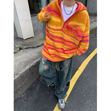 美式圆领毛衣男慵懒风休闲针织衫B618P70，男装针织衫/毛衣，星座1116-2