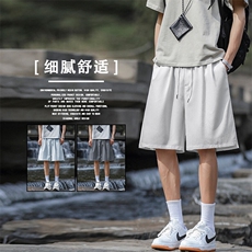 直筒休闲短裤美式潮牌五分裤夏季运动冰丝裤DK521-特批20控48，男装牛仔裤，星座718-1