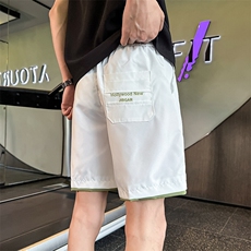 DK203-P38夏季新款简约时尚透气休闲速干短裤男运动直筒五分裤，男装牛仔裤，星座215（原电商B249）