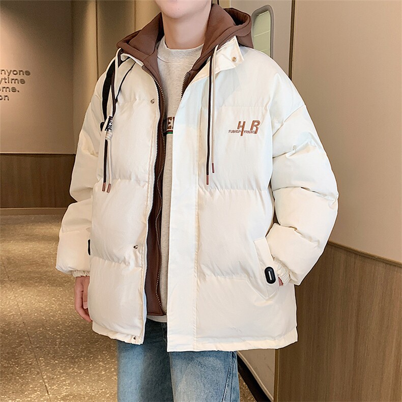 冬季宽松/假两件休闲外套潮加厚棉衣XZ102B-1M8008-P125,男装棉衣,星座102B-1