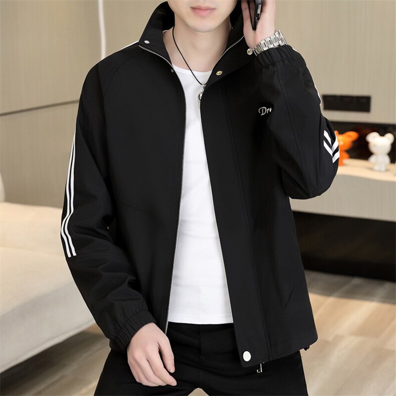 春季新款男士立领简约休闲百搭潮流夹克外套上衣7809P90,男装夹克,电商B226-2（原B217-2）