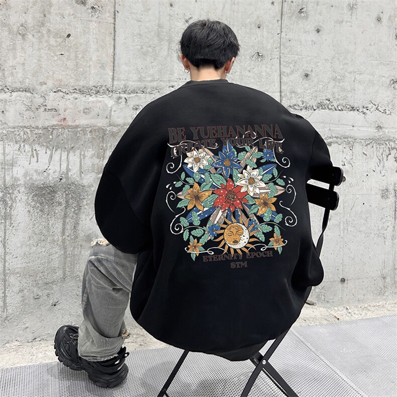 抖音供货、复合重磅360克现货圆领卫衣宽松D223A-YL2354-特P28,男装卫衣,电商019-1