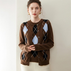 咖啡棕开衫