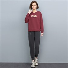 2022年秋季新款潮休闲卫衣套装女韩版宽松显瘦两件套装裤子显瘦，女装套装/套裙，简韵佳