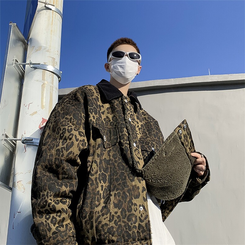 F92-P90美式复古两面穿羊羔毛棉服男款冬季潮牌欧美hiphop棉衣,男装棉衣,星座512-6