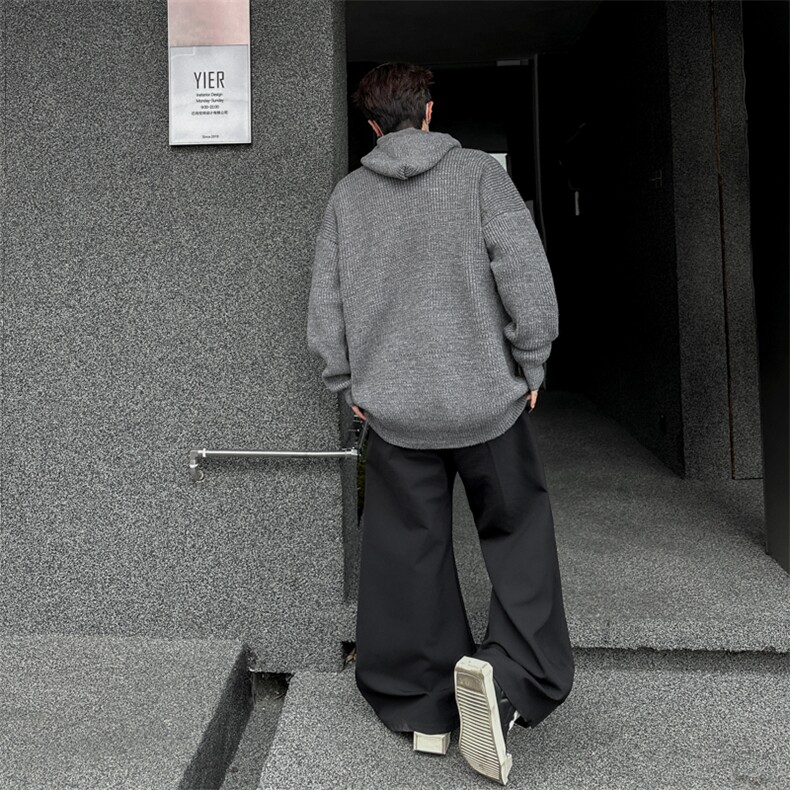 连帽毛衣男款2025秋冬季新款痞帅慵懒宽松针织衫外套MY620-P53,男装针织衫/毛衣,星座308B-2
