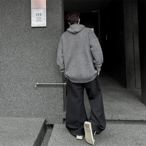 连帽毛衣男款2025秋冬季新款痞帅慵懒宽松针织衫外套MY620-P53图片
