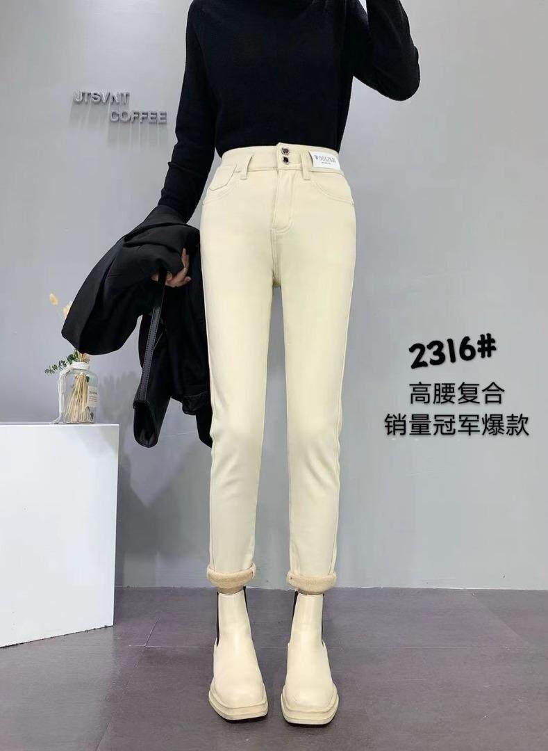 加厚牛仔裤，女装牛仔裤，本色佳人