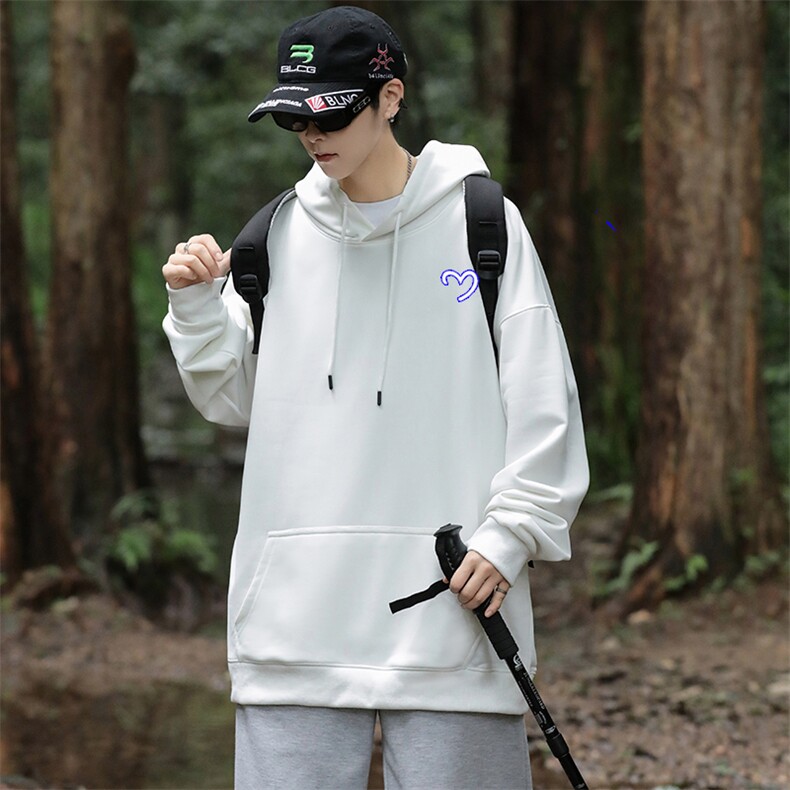 W08连帽卫衣秋装新款大码外套班服印花港风文艺休闲男女装学生朝,男装卫衣,星座115A-3