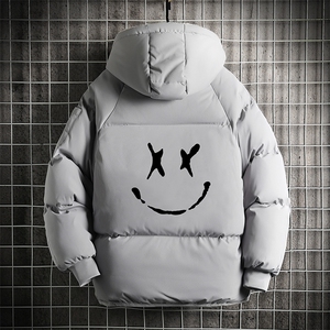 MY16190-P100 加厚加绒连帽衣男大码服男面包服男 网格挂拍图片