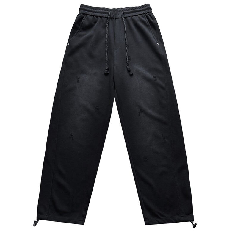 K5818-P78控108-常规加绒都有秋冬男垂感休闲裤高级字母新款裤子,男装卫衣,星座102A（原电商D309-1）