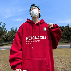 抖音得物供货可提供视频春装重磅美式宽松连帽卫衣DL2430，男装卫衣，电商A486-1