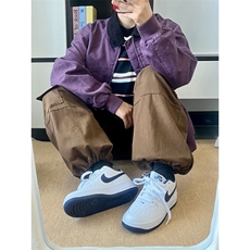 【有货】紫色外套男春秋款美式高街翻领飞行夹克短款8156HH-特P62，男装夹克，星座1007（原301D）