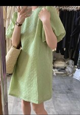 肌理感连衣裙显白，女装连衣裙，欧妮卡蒂蔓