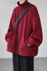 现货JK10071-特批55夏季大码灯芯高品质夹克外套宽松情侣上衣，男装夹克，电商A059