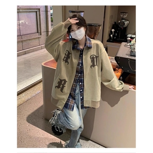 卡其色羽绒服女复古牛角扣派克服冬季2025年新款加厚韩系棉袄外套图片