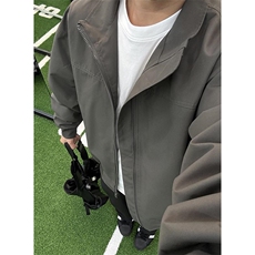 26春装新款美拉德立领飞行夹克boxy廓形休闲百搭外套上衣JK6500，男装夹克，电商A486-1