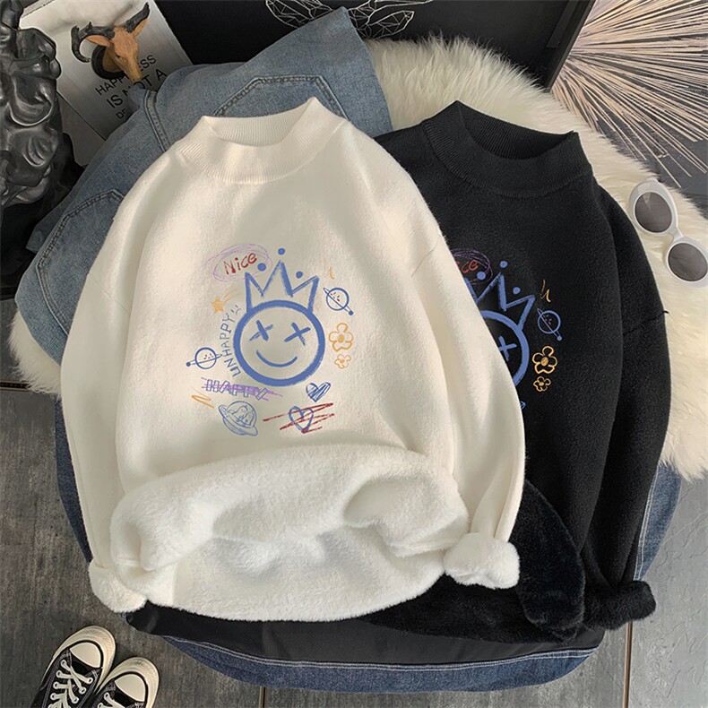 M18180-P45加绒款-P65半高领毛衣男士大码针织衫男毛线衣男,男装针织衫/毛衣,电商A040