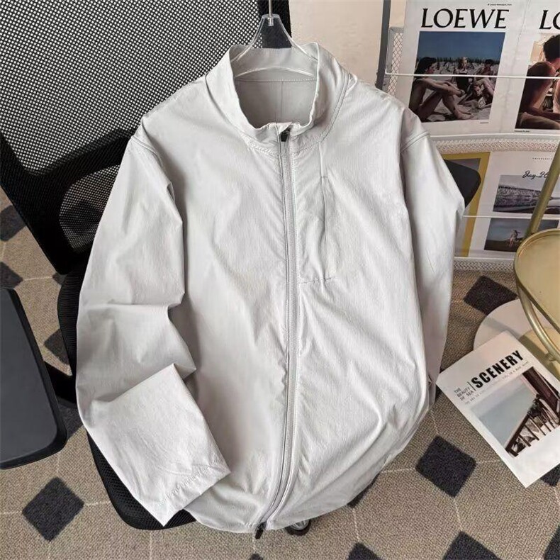 春夏款高品质冰感速干防晒服男女休闲户外运动外套透气机能风夹克,男装防晒衣,电商A443
