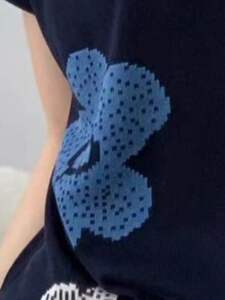 莱赛尔圆领提花短袖图片