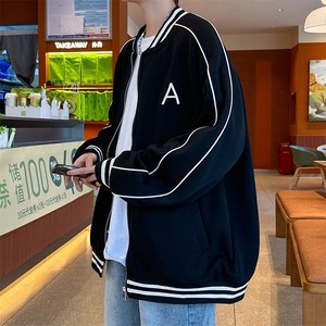 WY208/P75春装新款高品质不起球刺绣卫衣男立领棒球服潮外套图片