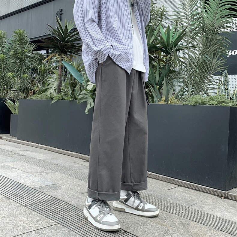 品质美式高街复古港风ins潮牌直筒宽松工装休闲裤C546*P50控58,男装休闲裤,星座227-2