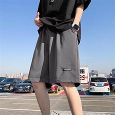 休闲短裤男女韩版潮流字母帅气百搭2025夏季ins五分裤K6193-P26，男装休闲裤，星座412-3