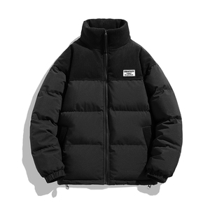 冬季青少年灯芯绒立领拼接外套休闲百搭面包服棉服5302-P78图片
