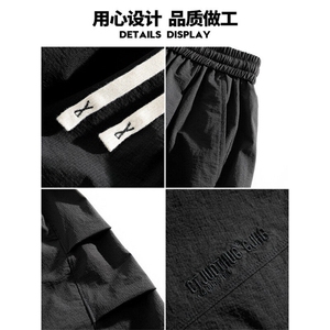 美式工装裤短裤新款宽松夏季休闲五分裤 A436-2553-特P30图片
