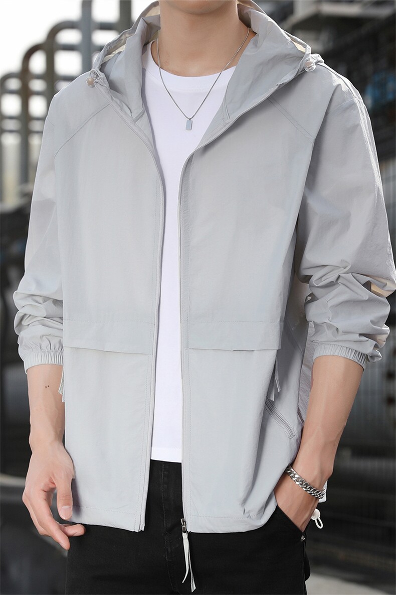Z5063春夏男士透气皮肤衣速干外穿防晒服薄款户外免烫外套,男装防晒衣,电商B360
