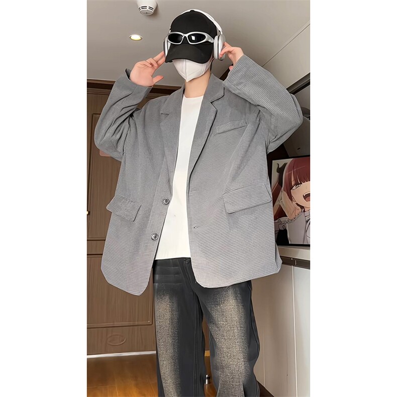 宽松纯色小西装男士西服外套KD401-P55,男装西服套装,电商D312-1