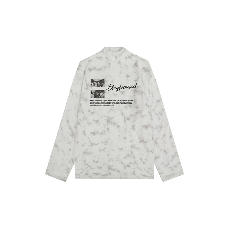 260克重磅扎染德绒半高领打底衫【有货】HD019-DR25523RB-P25图片