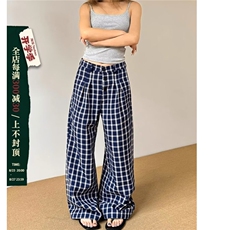 网图K2001原版发泡格子复合半松紧包边蓝M到3XL，鞋类箱包手腕包，星座506A
