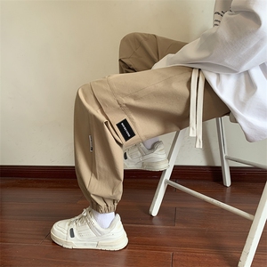 美式潮流休闲裤男港风宽松直筒拖地裤束脚裤卫裤 KP822 P55图片