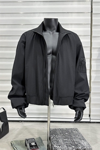男装2026春季飞行服夹克春装大码clean fit宽松拉链外套S381-特88图片