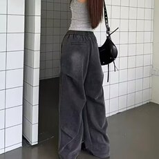 美式水洗做旧卫裤男女春秋季褶皱水洗休闲裤长裤网图KB220-P58，男装休闲裤，星座302B-2