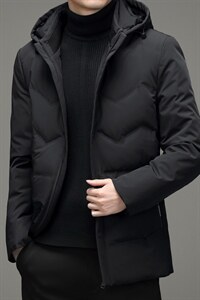 羽绒服男士商务冬季新款休闲连帽可卸中青年保暖外套DD21722-P335图片