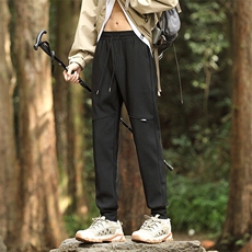 抖音春秋季户外冲锋裤男女休闲裤防风防水裤徒步登山软壳裤，男装休闲裤，星座1706