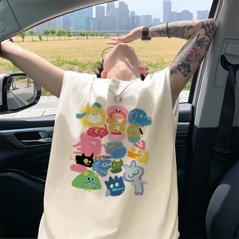 量大优得物抖音高品质重磅230克美式印花无袖t恤背心WB530特P18,男装T恤,电商A486