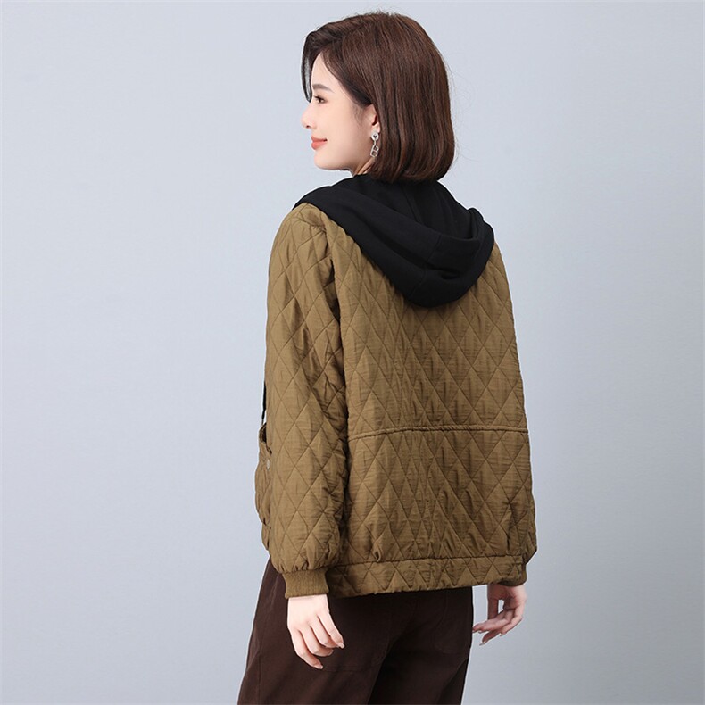 时尚女装冬季新款刺绣加厚棉服外套显瘦保暖短款夹克,女装短外套,鑫鑫格