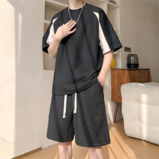 新款休闲短袖套装，男装休闲套装，星座1106-2（原1111B）