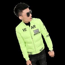 1美式重工刺绣棒球领棉服社会小伙棉衣保暖外套C301B-MF05，男装棉衣，电商C301B