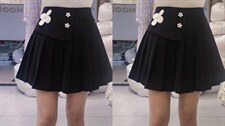 百褶半身裙，女装半身裙，时尚姐妹
