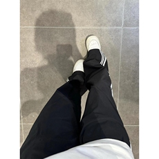cleanfit美式三条杠织带休闲卫裤男生松弛感穿搭裤子弯刀直筒裤潮，男装工装外套，星座1007（原301D）