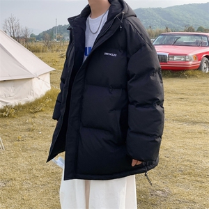 连帽棉衣男加厚冬季休闲纯色棉服男士棉袄潮青年A266-WT09-P65图片