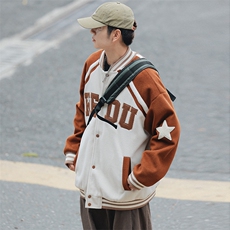 冬款港风加棉加厚时尚棉衣外套毛巾绣棒球服男士8133-P120控价158，男装棉衣，电商A441-1