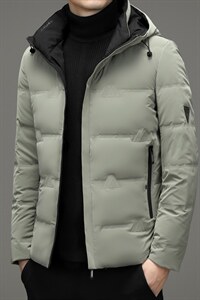 2023冬季白鸭绒连帽短款羽绒服男中年装加厚保暖外套XXH9601-P225图片