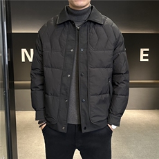 冬季新款男士白鸭绒防寒加厚黑金羽绒服翻领外套上衣YR116P165，男装羽绒服，电商B226-2（原B217-2）